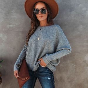 NEW VICI DOLL Laura High Low Dolman Sweater